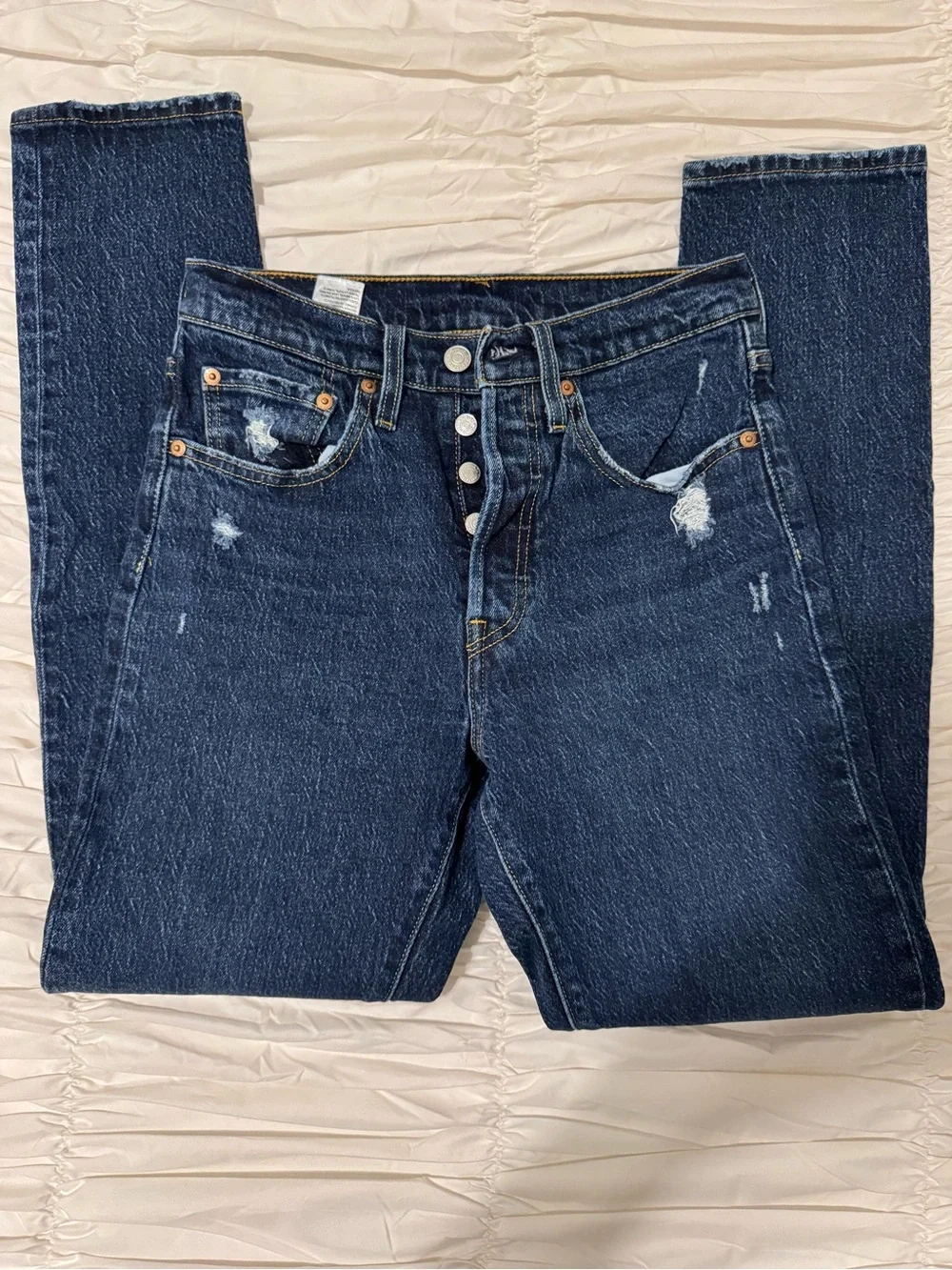 Levi's Women's Dark Indigo Straight Leg Jeans